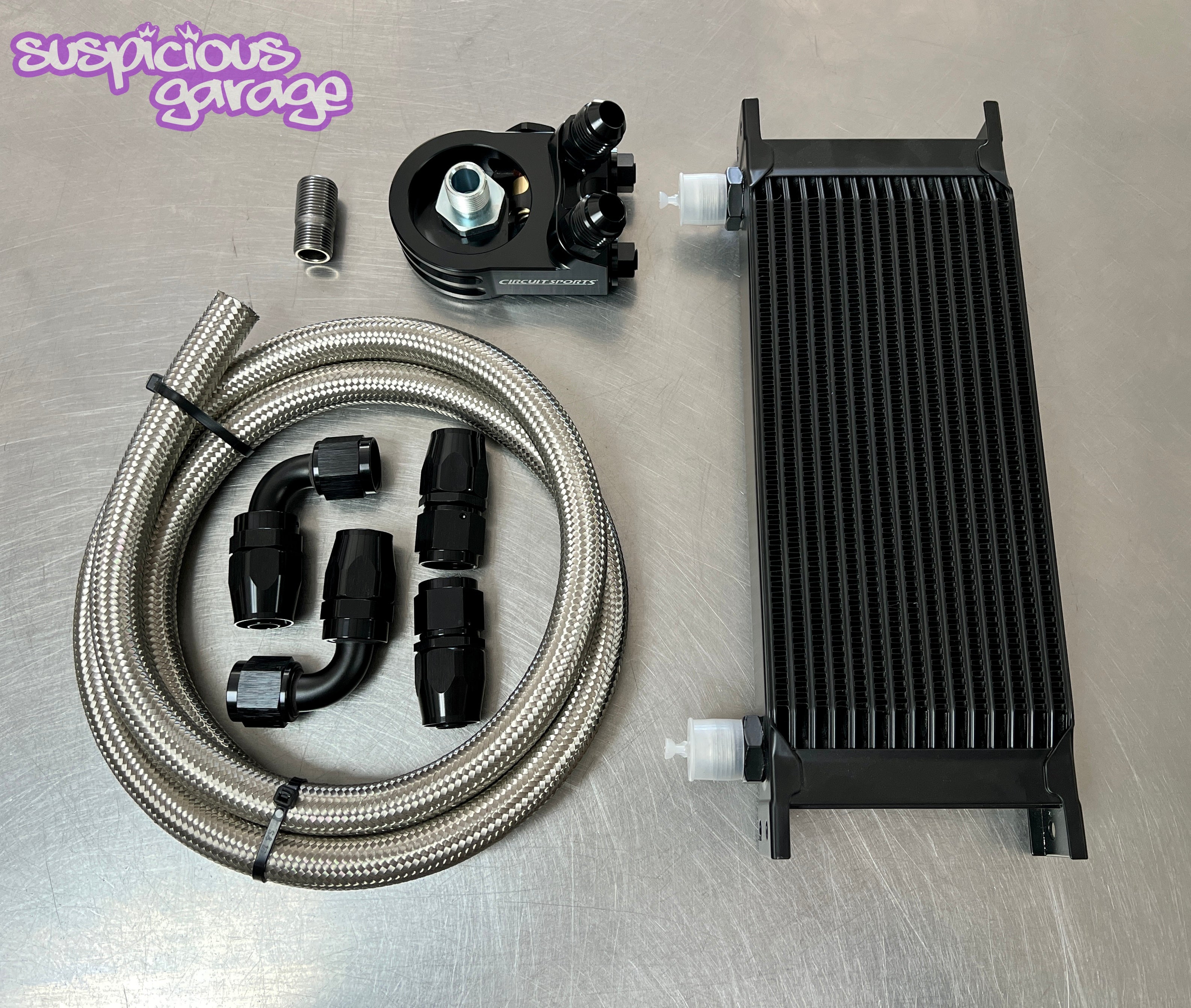 Suspicious Garage Nissan Rb25 S1 S2 Neo Thermostatic Oil Cooler Kit