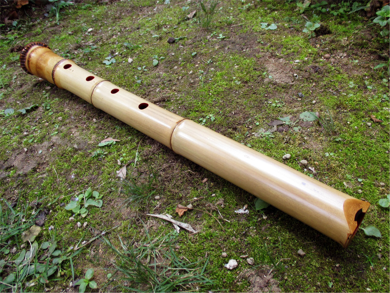 尺八 二本継ぎ地無し 有聲1.8（D） 1尺8寸 5孔 REIZAN TUNED一尺八