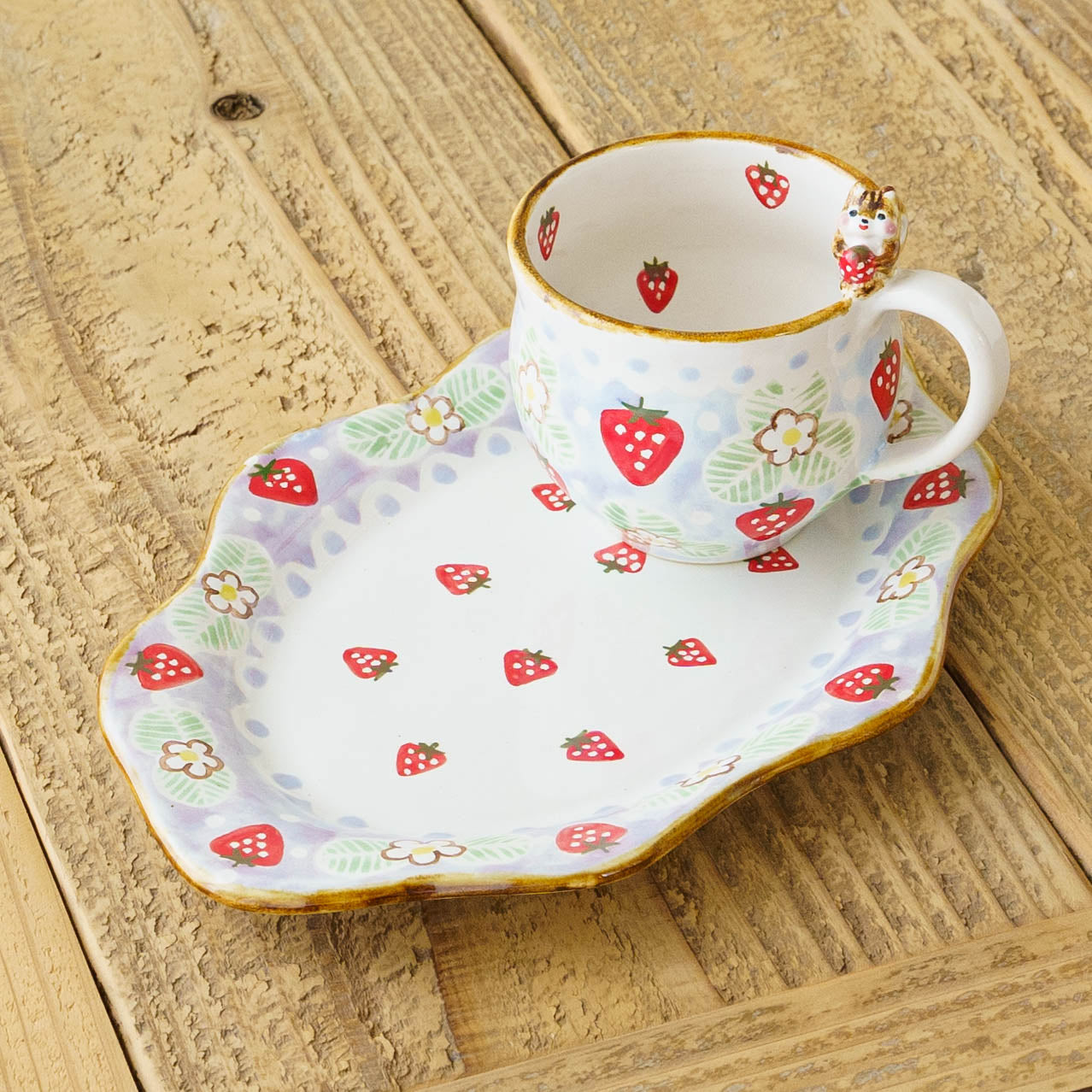 陶芸家 三浦愛子 リス 苺 C&S｜作家もののうつわ通販 四季折折 – 四季