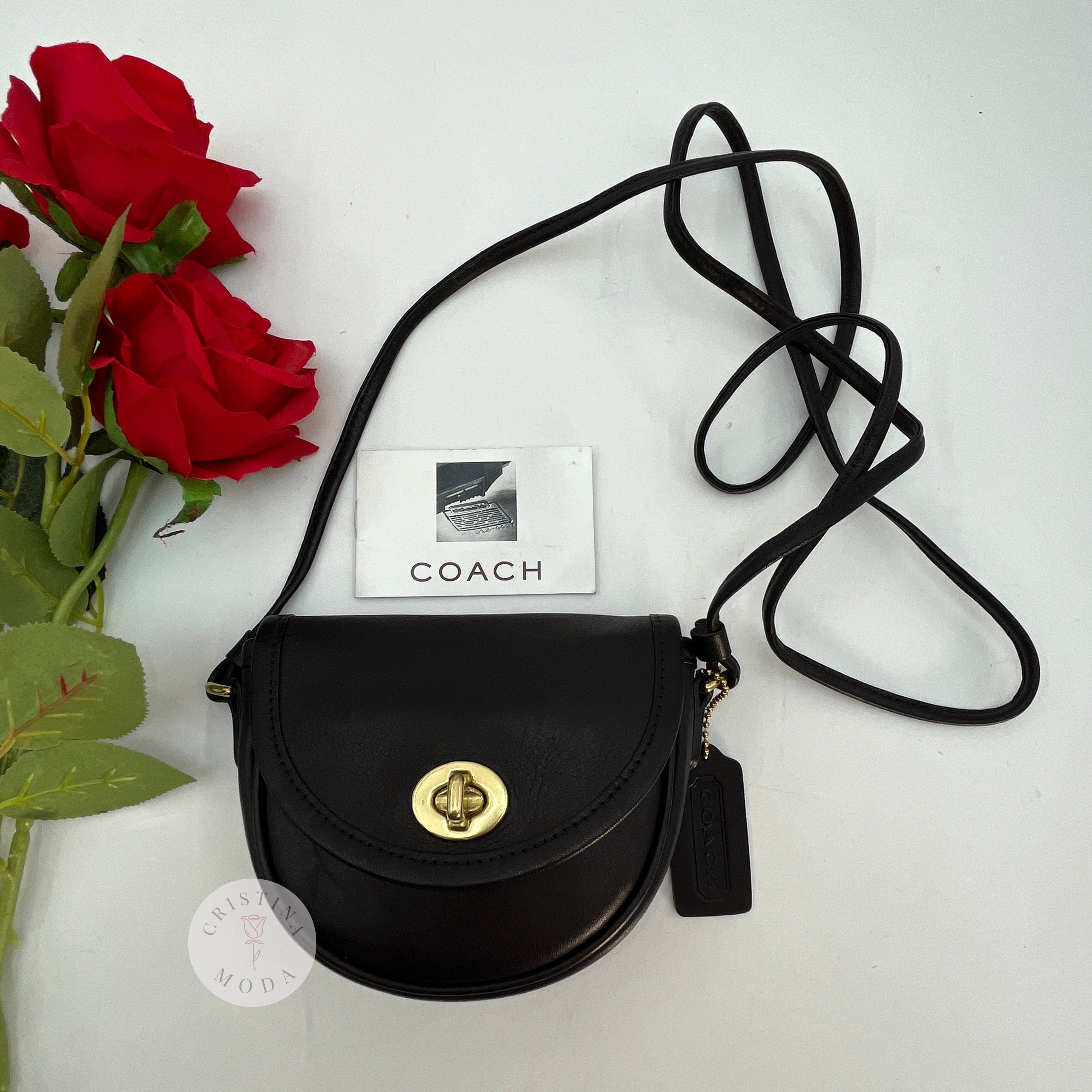 Vintage Coach Mini Watson Bag 6606 Black 2002 – Cristina Moda Vintage