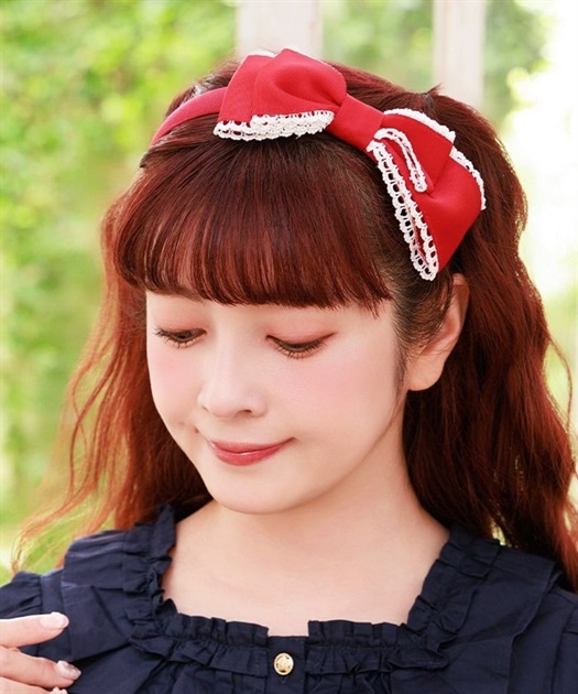 グログランリボンカチューシャ | axes femme online shop