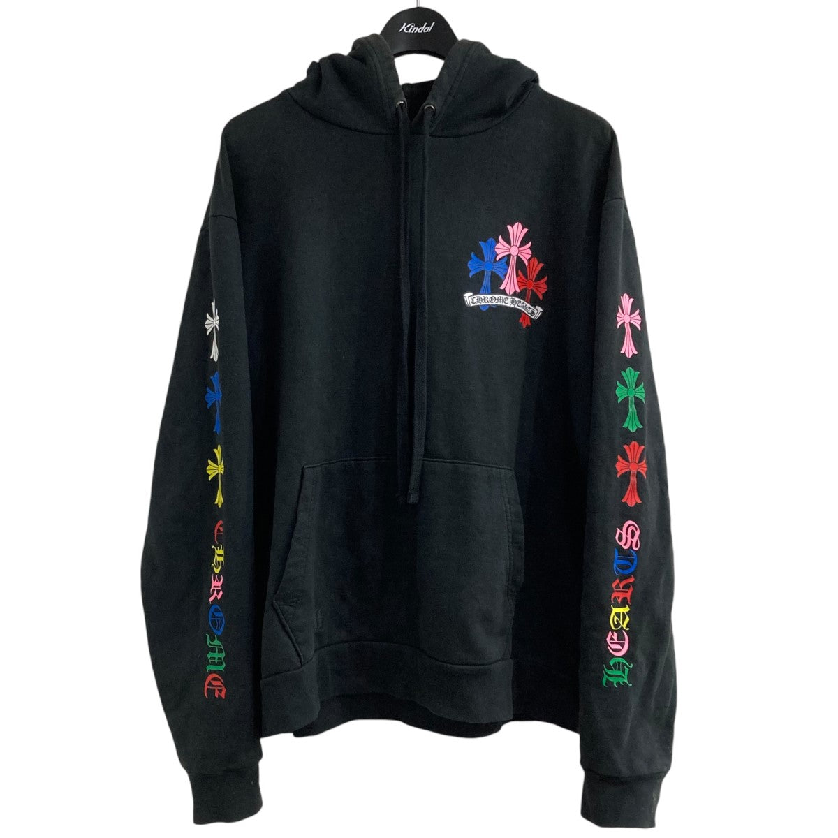 CHROME HEARTS(クロムハーツ) マルチカラープリントパーカー ブラック