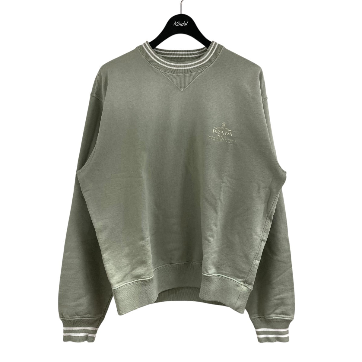 PRADA(プラダ) フェード加工クルーネックスウェットトレーナー UJL69B