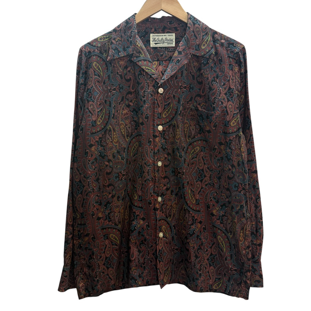 WACKO MARIA(ワコマリア) 18AW/PAISLEY OPEN COLLAR SHIRTSペイズリー