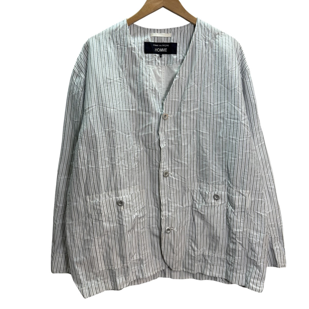 COMME des GARCONS HOMME(コムデギャルソンオム) 25SS/ノーカラーシワ