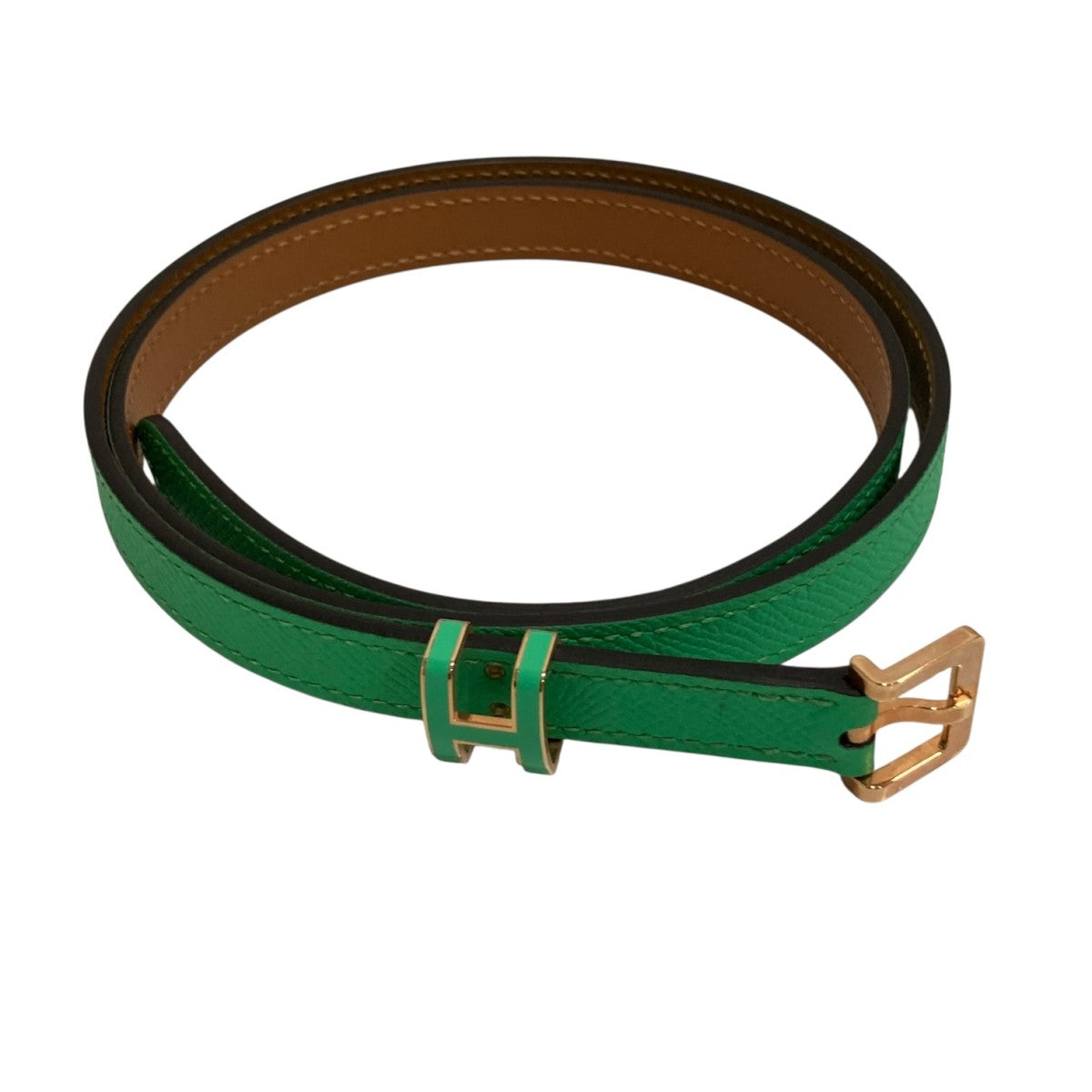 HERMES(エルメス) ポップHベルトB刻印 B刻印 グリーン サイズ 75