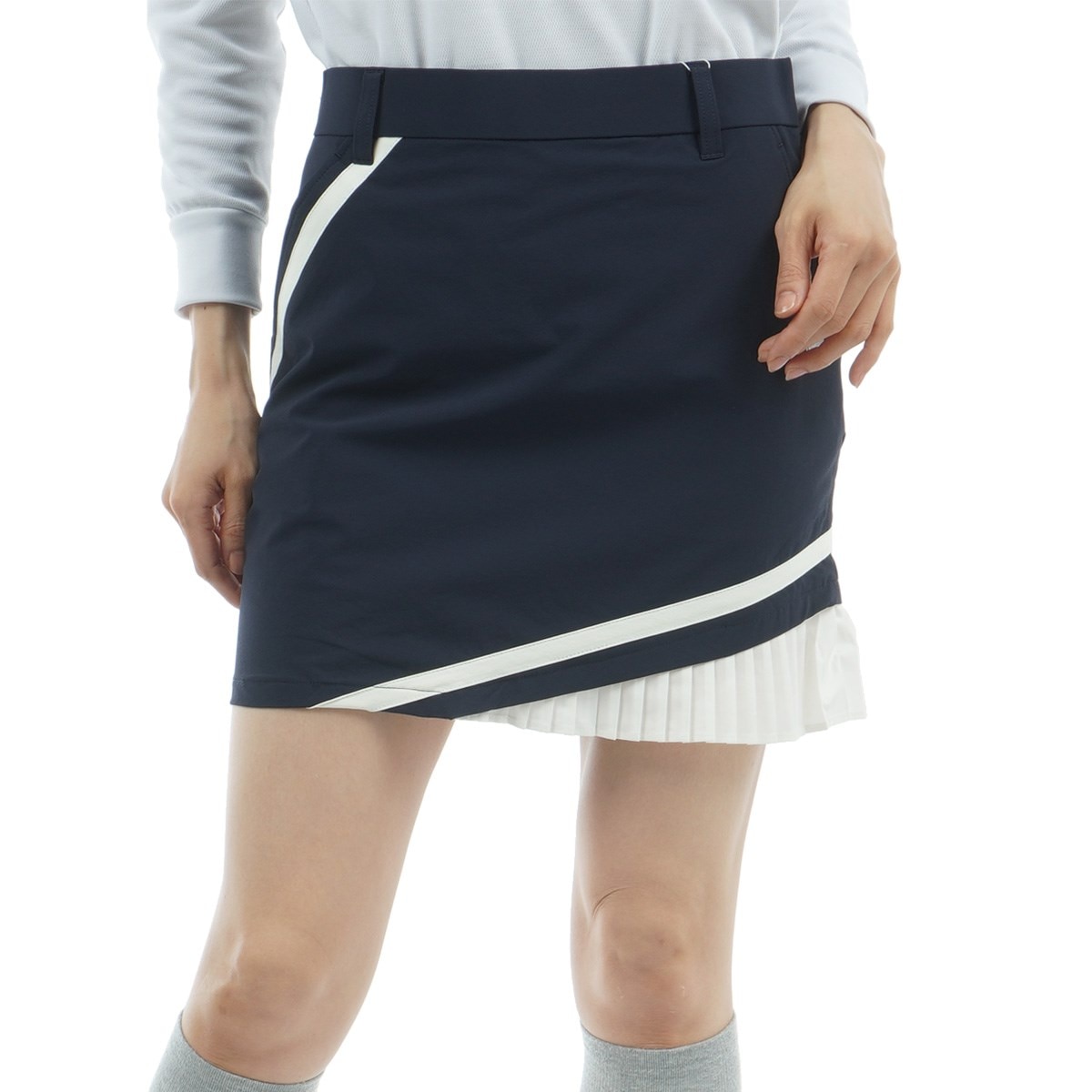 ストレッチ 裾プリーツスカート レディス(スカート)|Le coq sportif