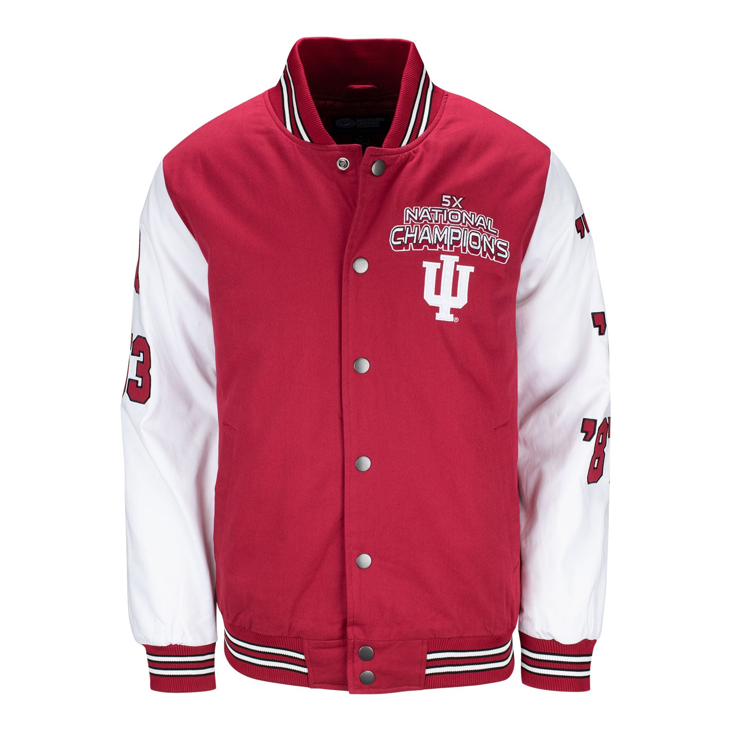 Indiana Hoosiers Varsity Basketball Championship Crimson Jacket