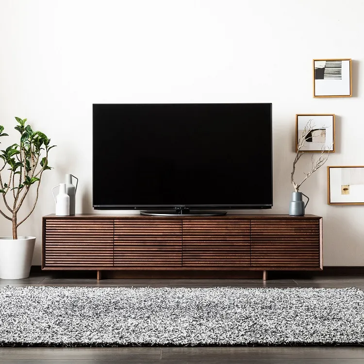 カリモク家具］QT7017MK－A テレビボード モカブラウン