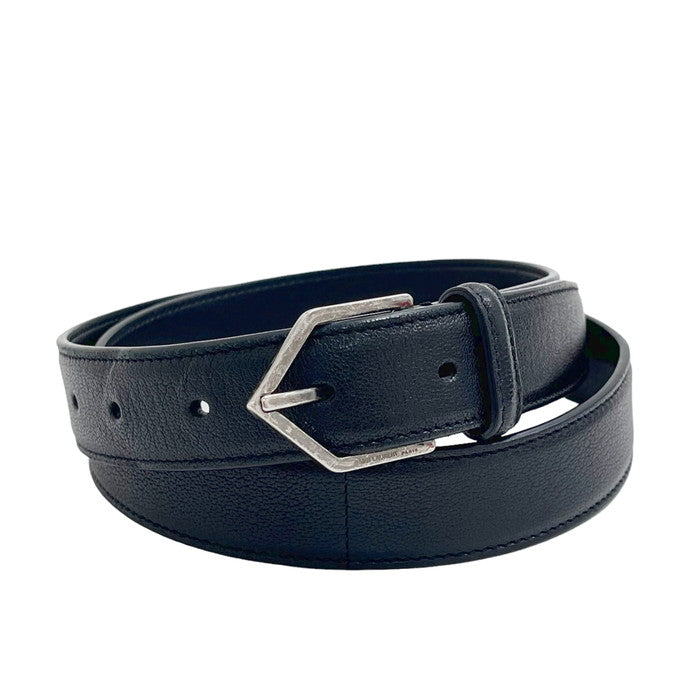 SAINT LAURENT/サンローラン】 ベルト レザー 黒 レディース【中古