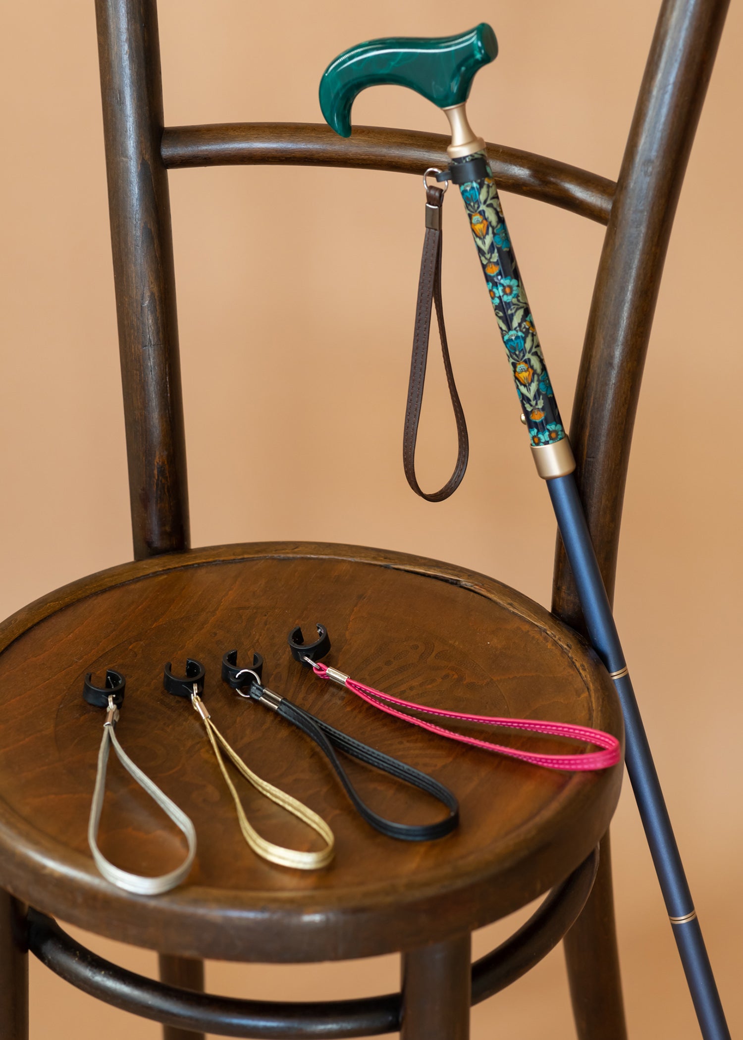 杖 ストラップ レザー C型 クリップ式