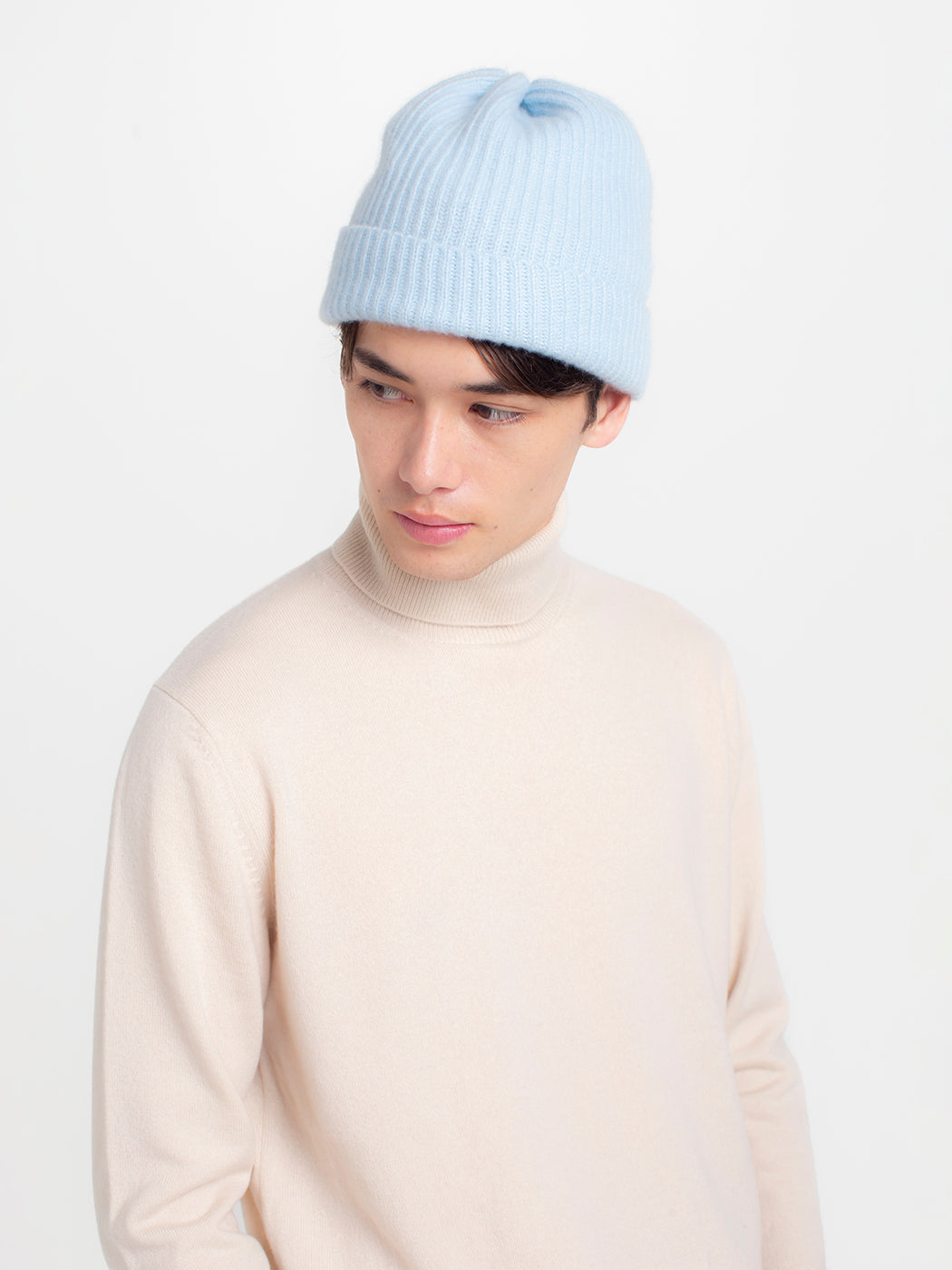 日本製】カシミヤ100% 両畦編み キャップ レディース / メンズ