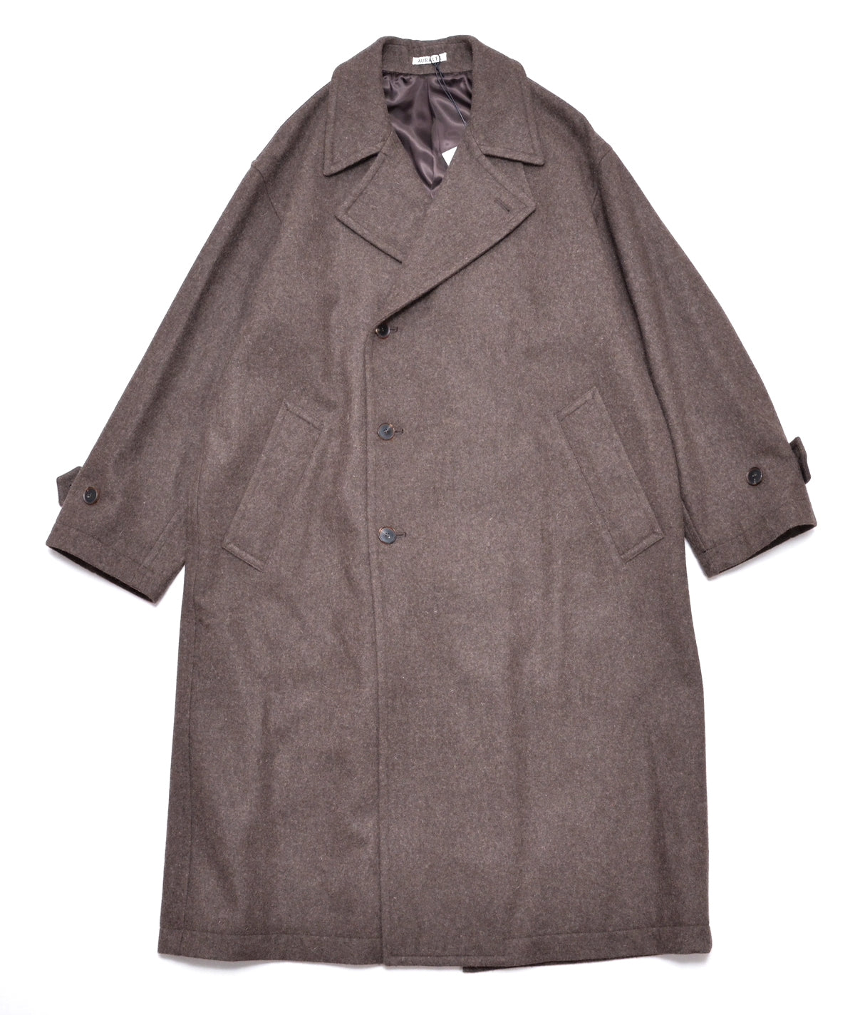AURALEE 「 SUPER MILLED SHETLAND WOOL DOUBLE-BREASTED COAT / TOP