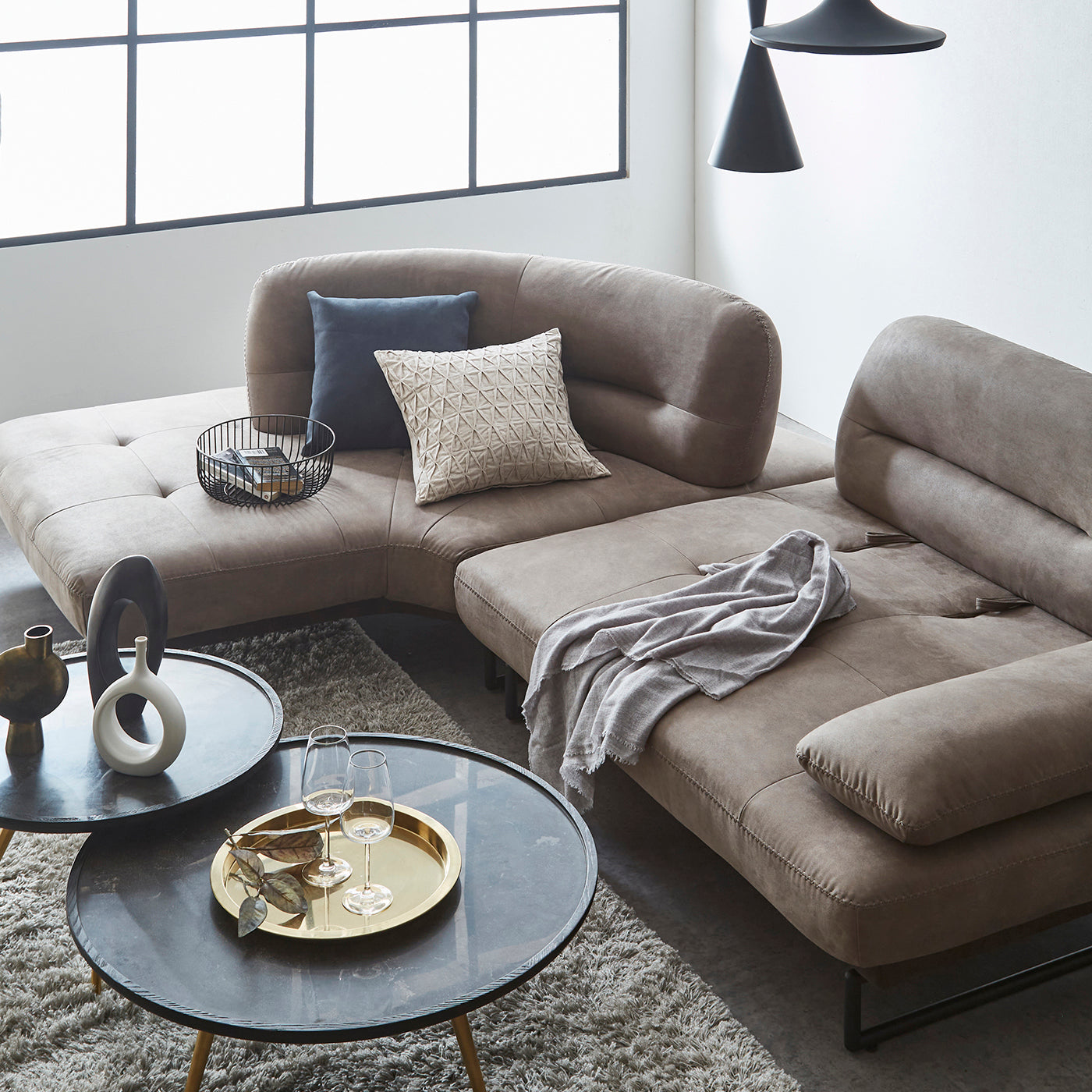 実勢価格148000円』カウチソファセット スツール チェア3点セット