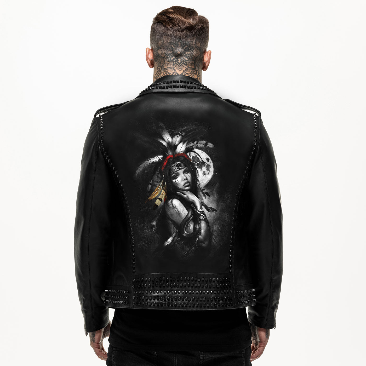 Native American Studded Leather Jacket – thevirtu