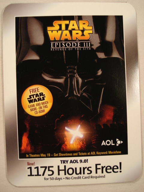 AOL Trial CD-Rom (ROTS) - Star Wars Collectors Archive