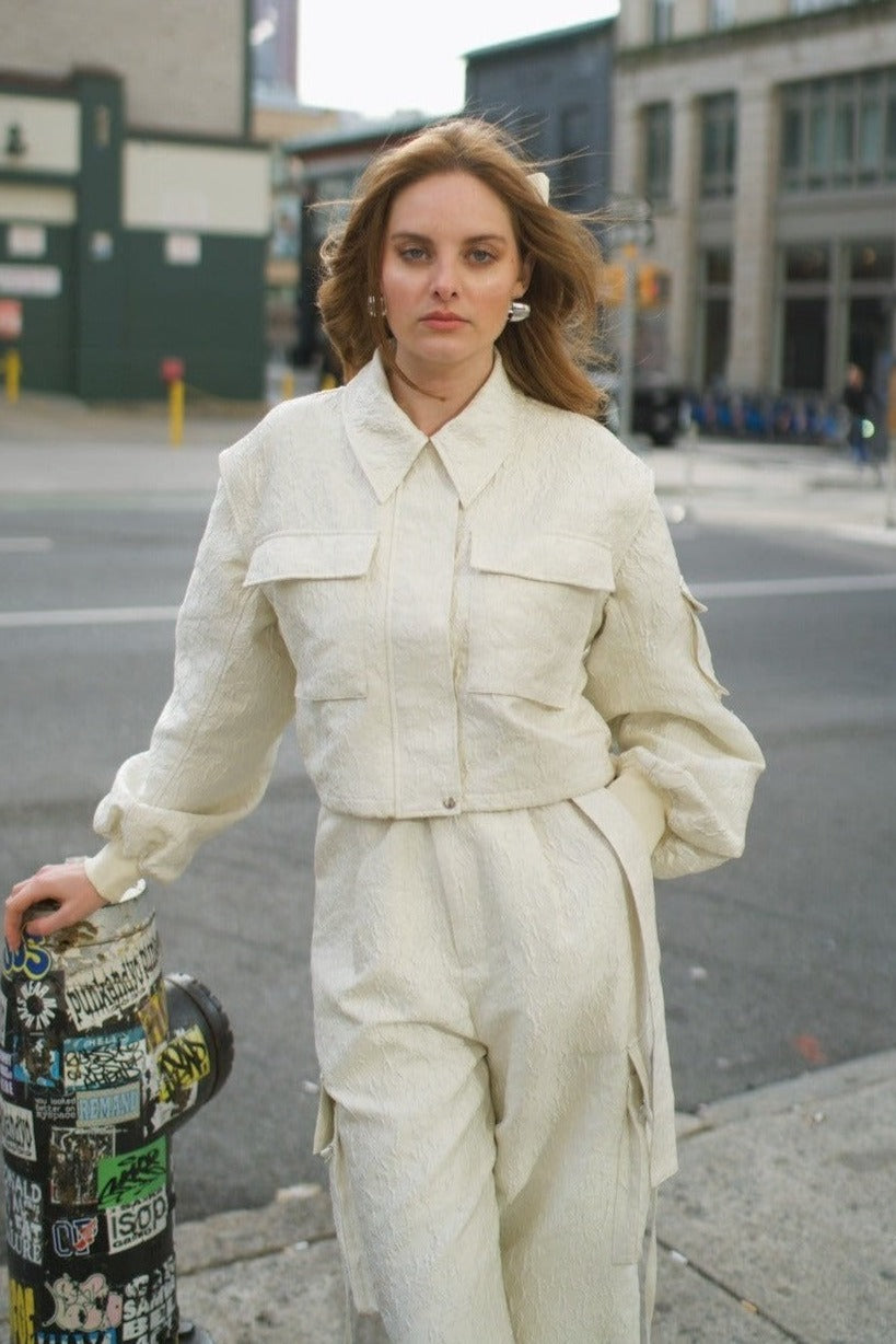 Madison Jacquard Blouson – THE TOÉ