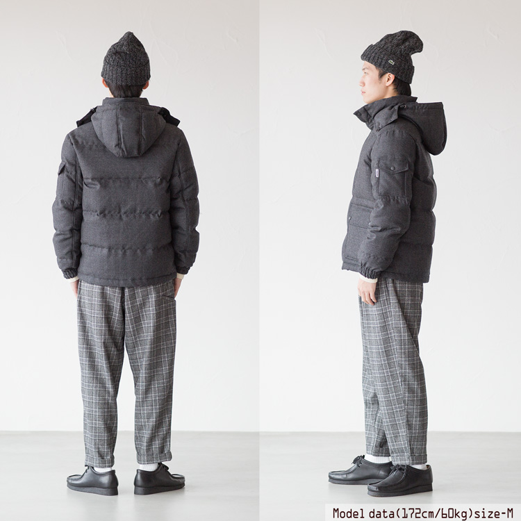 20%OFF】フィデリティ ヘリンボーン ウール ダウンジャケット FIDELITY