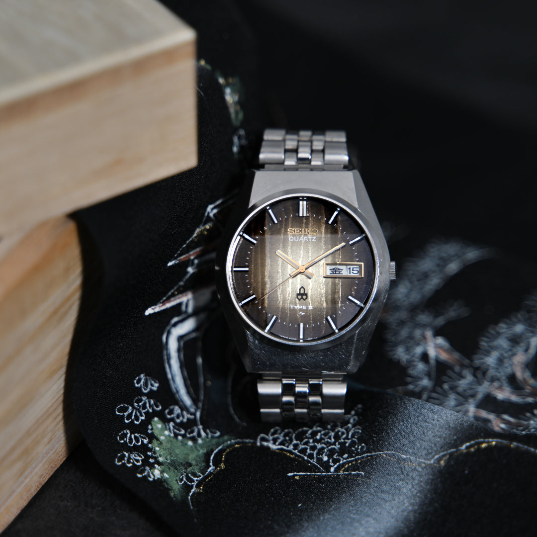 セイコー TYPE2 9面カットガラス ブラウングラデーションダイヤル