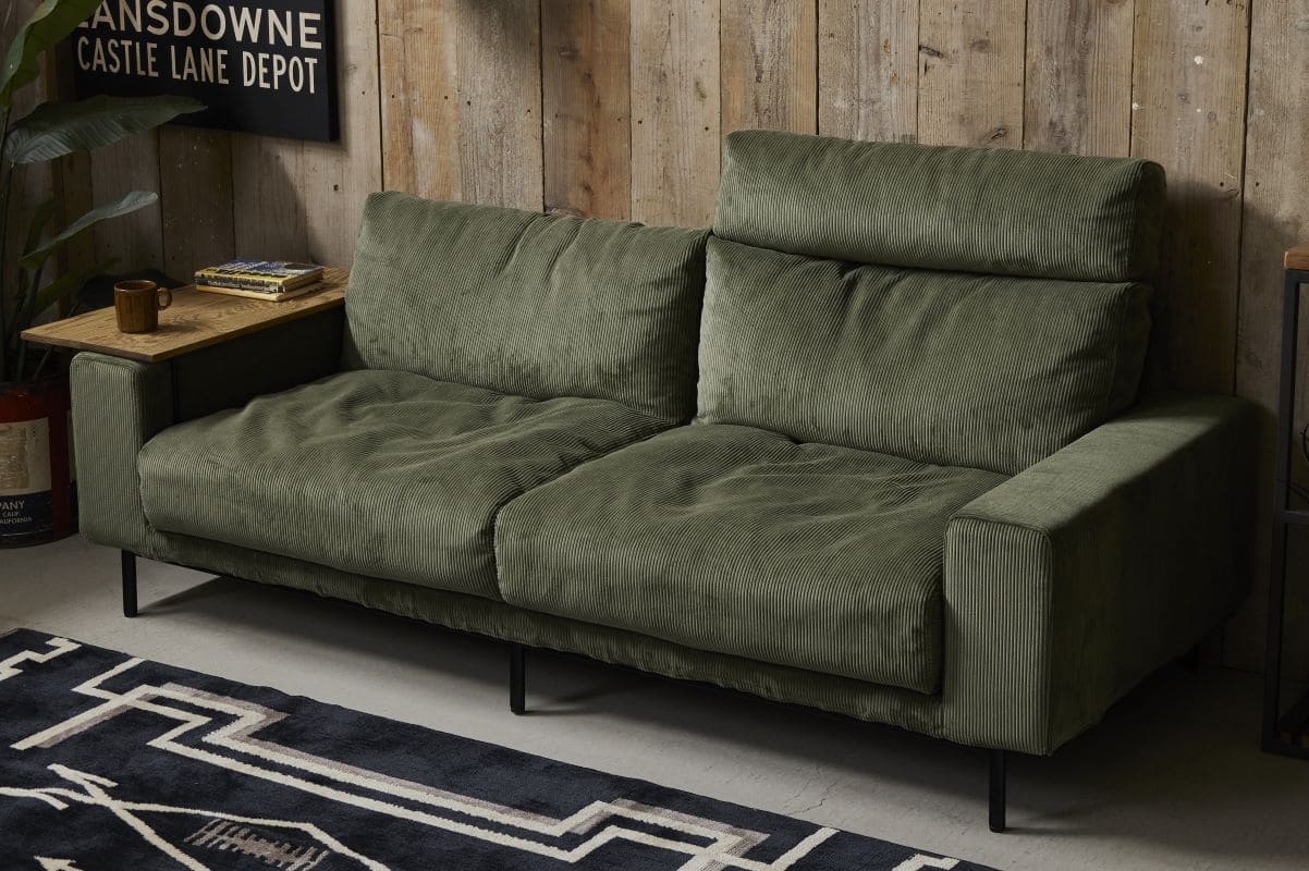 PLUTO（プルート）コーデュロイソファ オリーブグリーン – 十二十家具