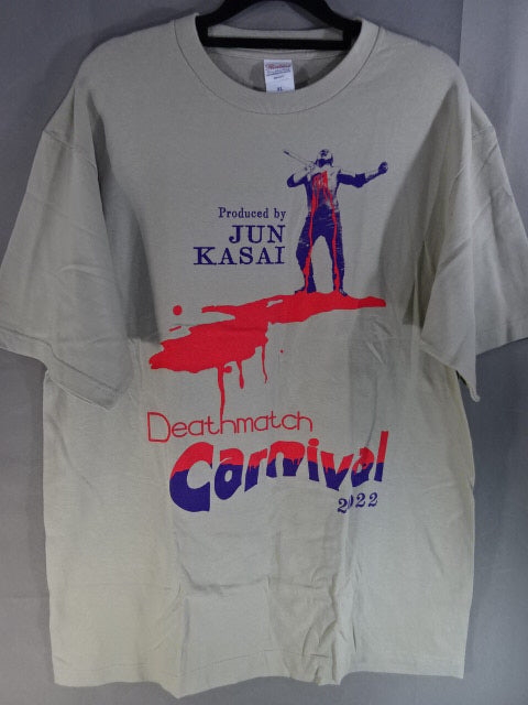 葛西純プロデュース デスマッチカーニバル 2022 Tシャツ②(カーキ
