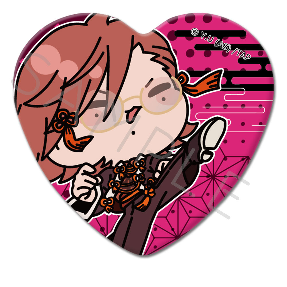 TVアニメ「桃源暗鬼」第2弾 ハート型缶バッジ M-NE (花魁坂京夜)｜TV