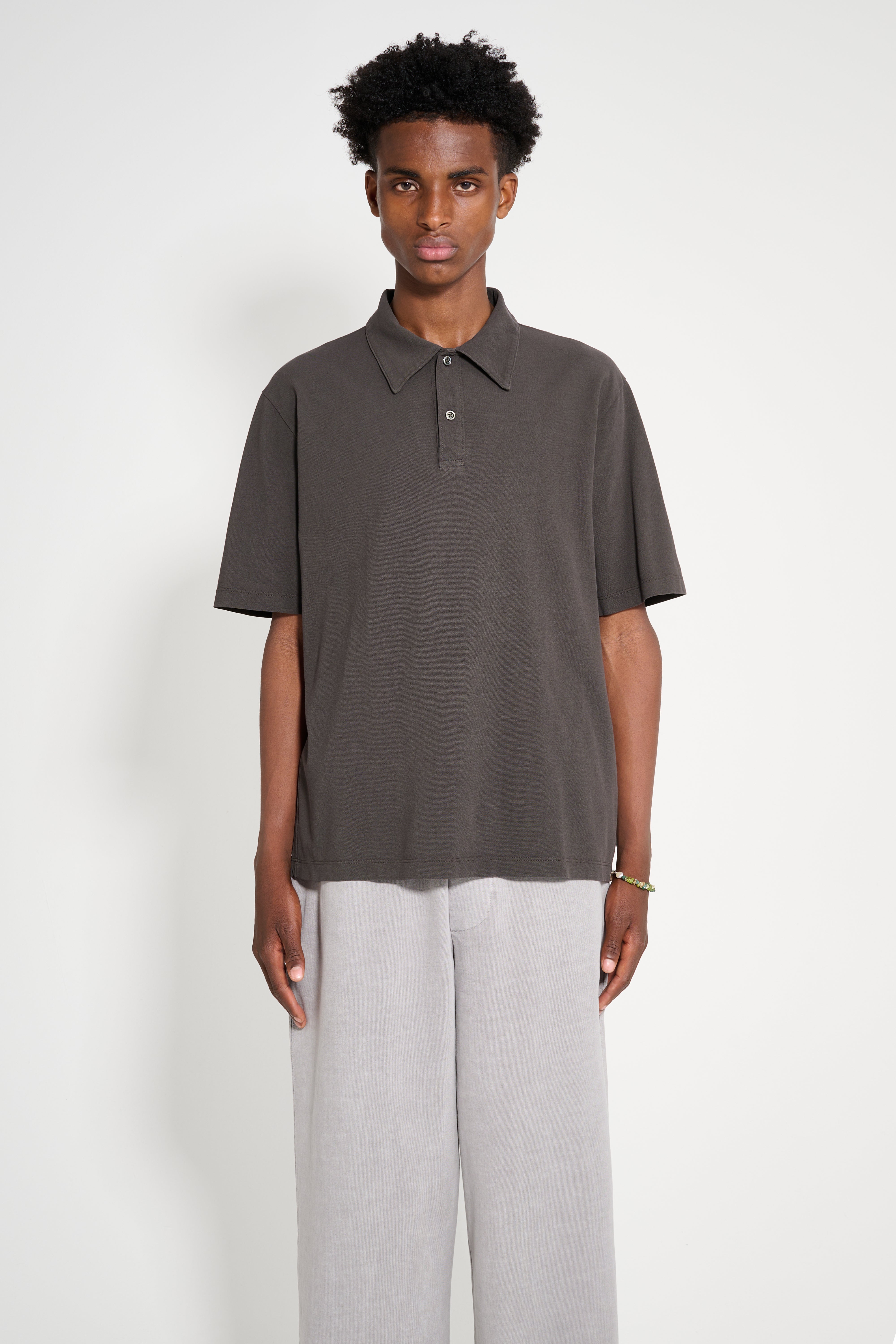 Lady White Co. Pique Two Button Polo Black Pine – Très Bien