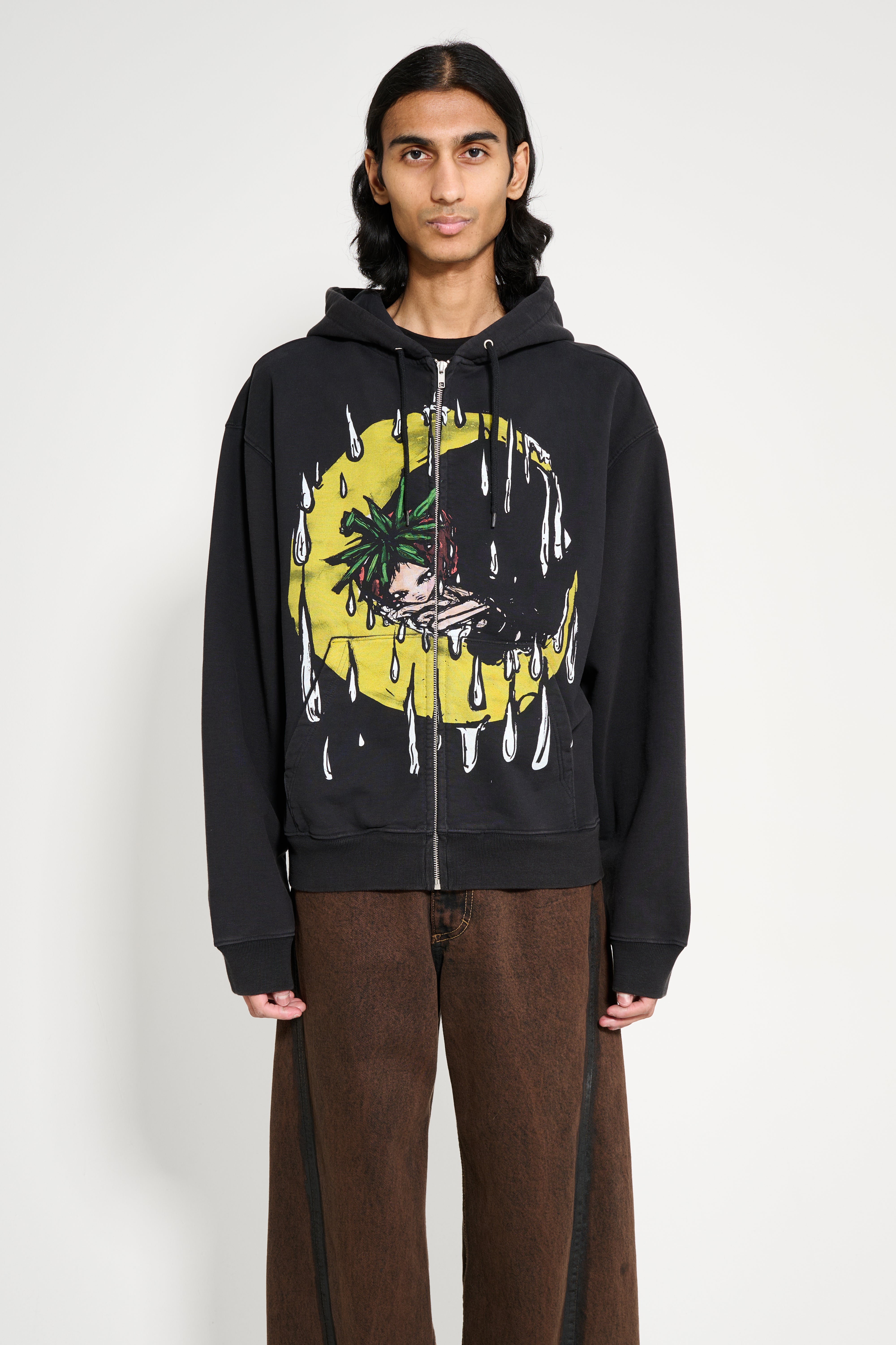 Sky High Farm Eri Zip Up Hoodie Black – Très Bien