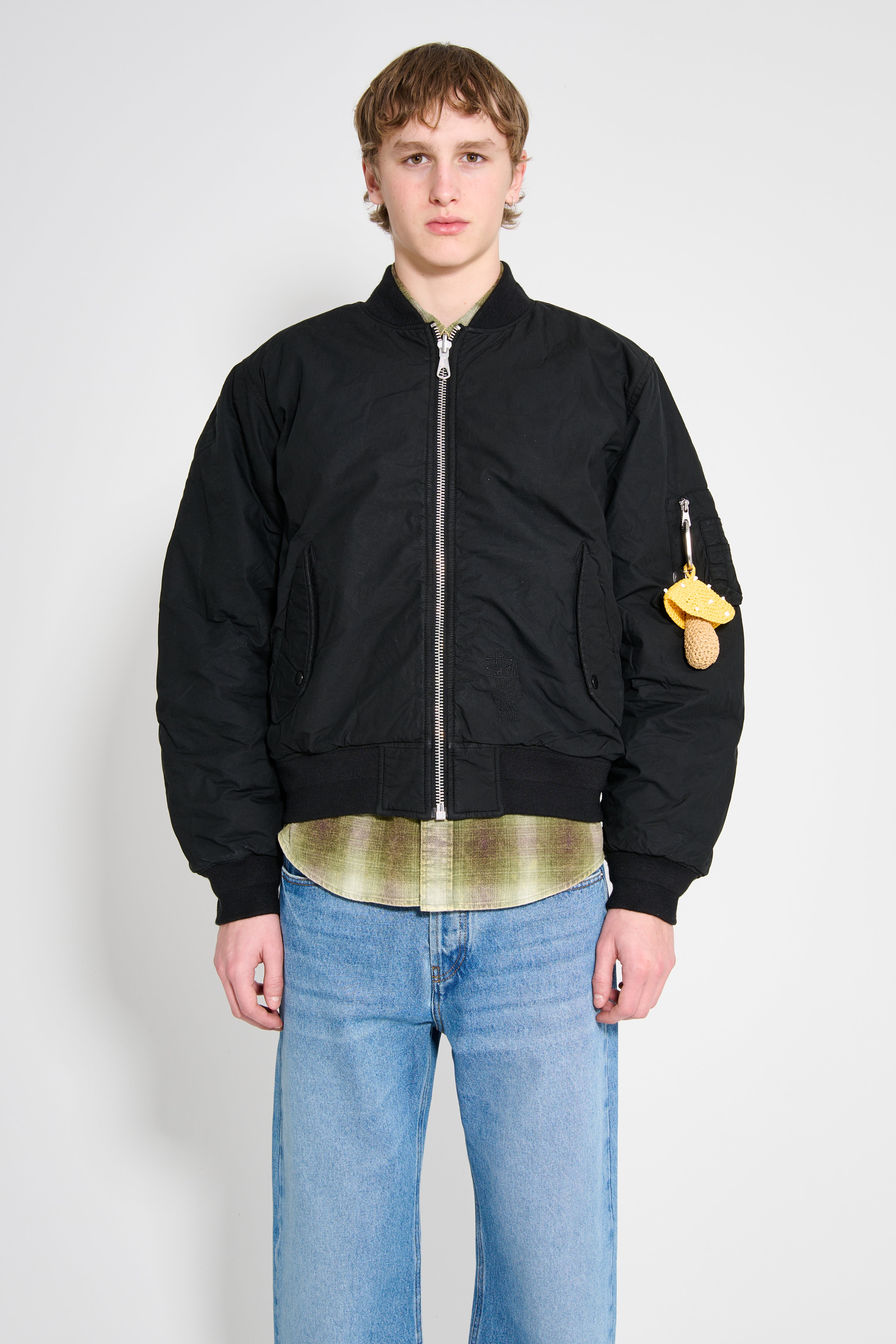Stüssy Quilted Bomber Waxed Black – Très Bien