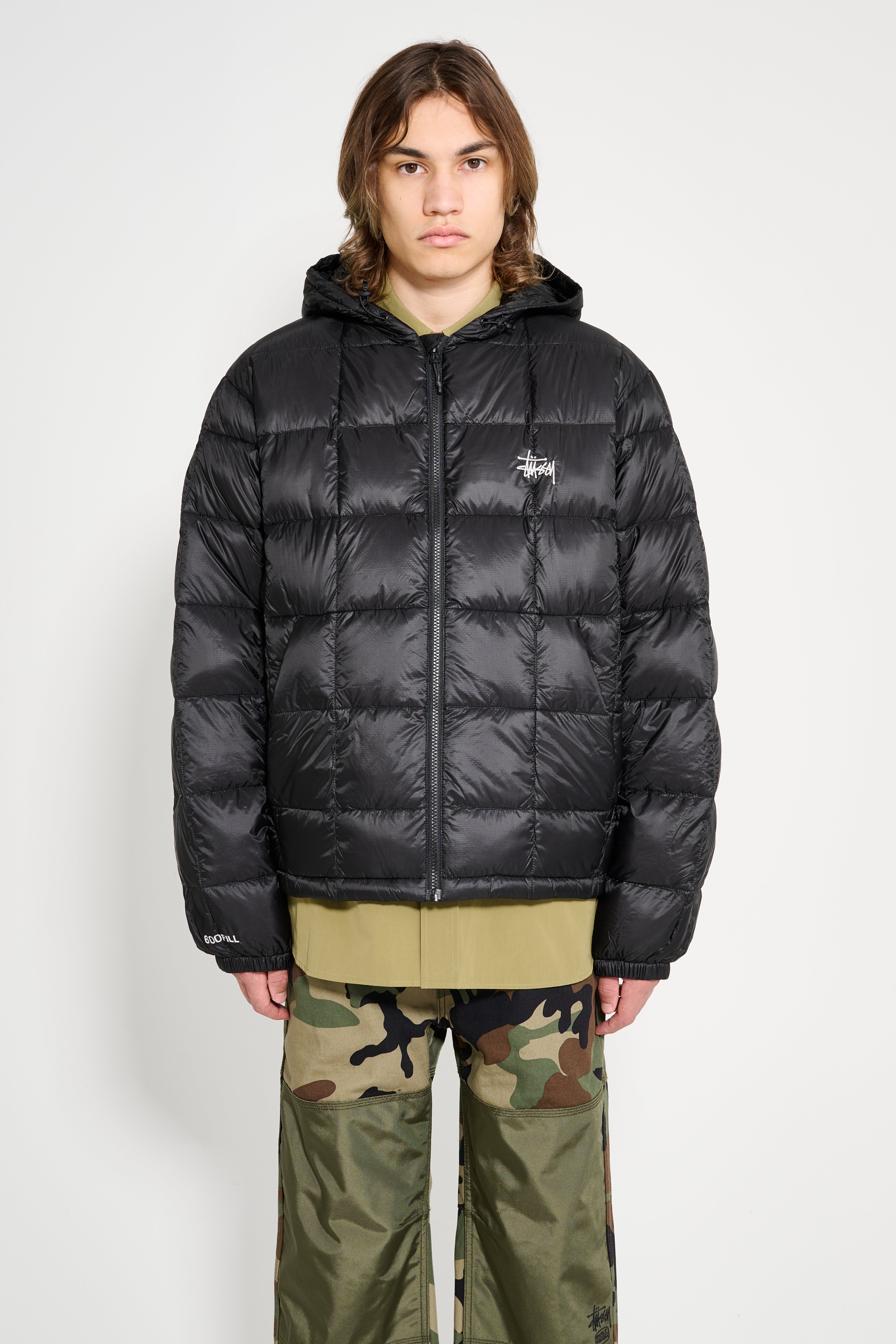 Stüssy Midweight Hooded Puffer Black – Très Bien