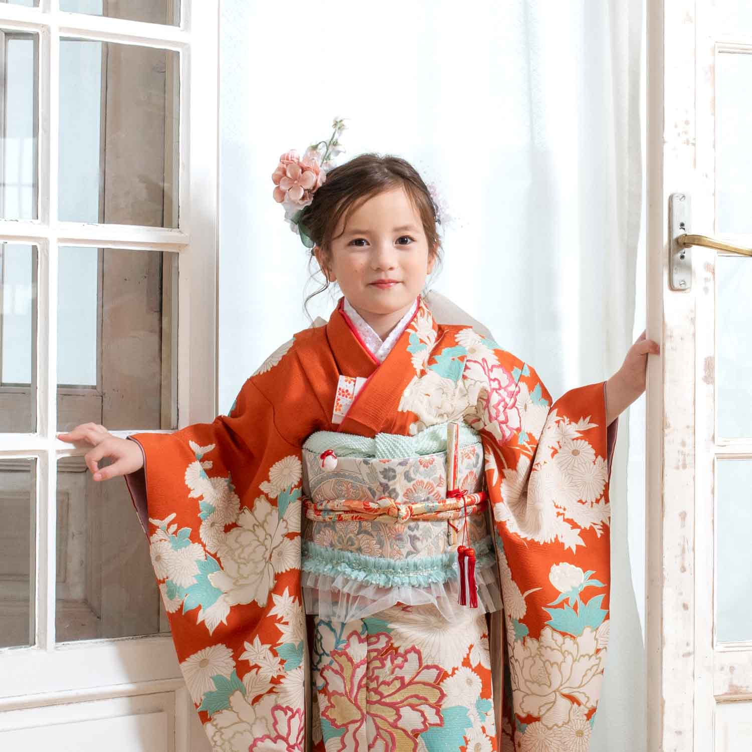 七五三 7歳 女の子 レンタル着物｜AG704 – tsukihana-つきはな-