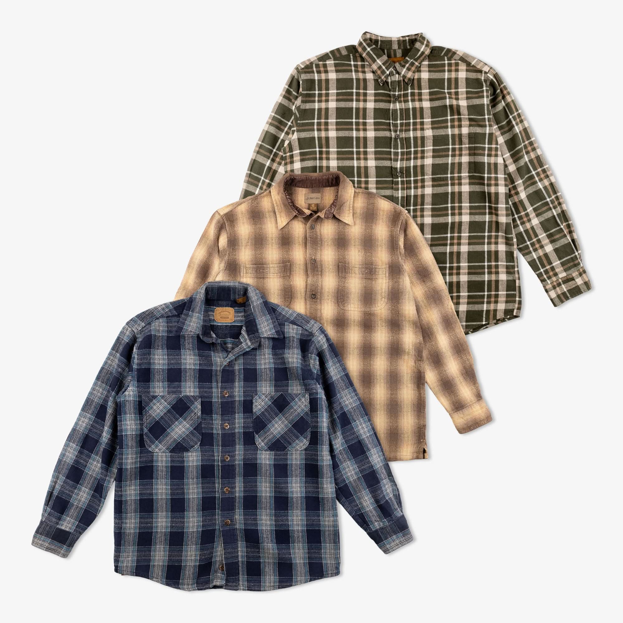St. John's Bay Flannel Shirts - Vintage Casual Pack of 15 – TAGZ