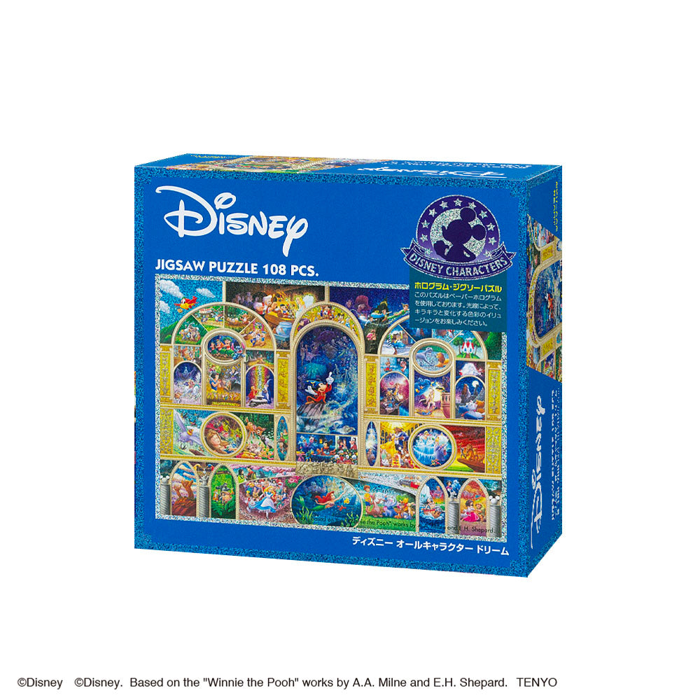 ホログラムペーパー ジグソーパズル108ピース「ディズニーオール