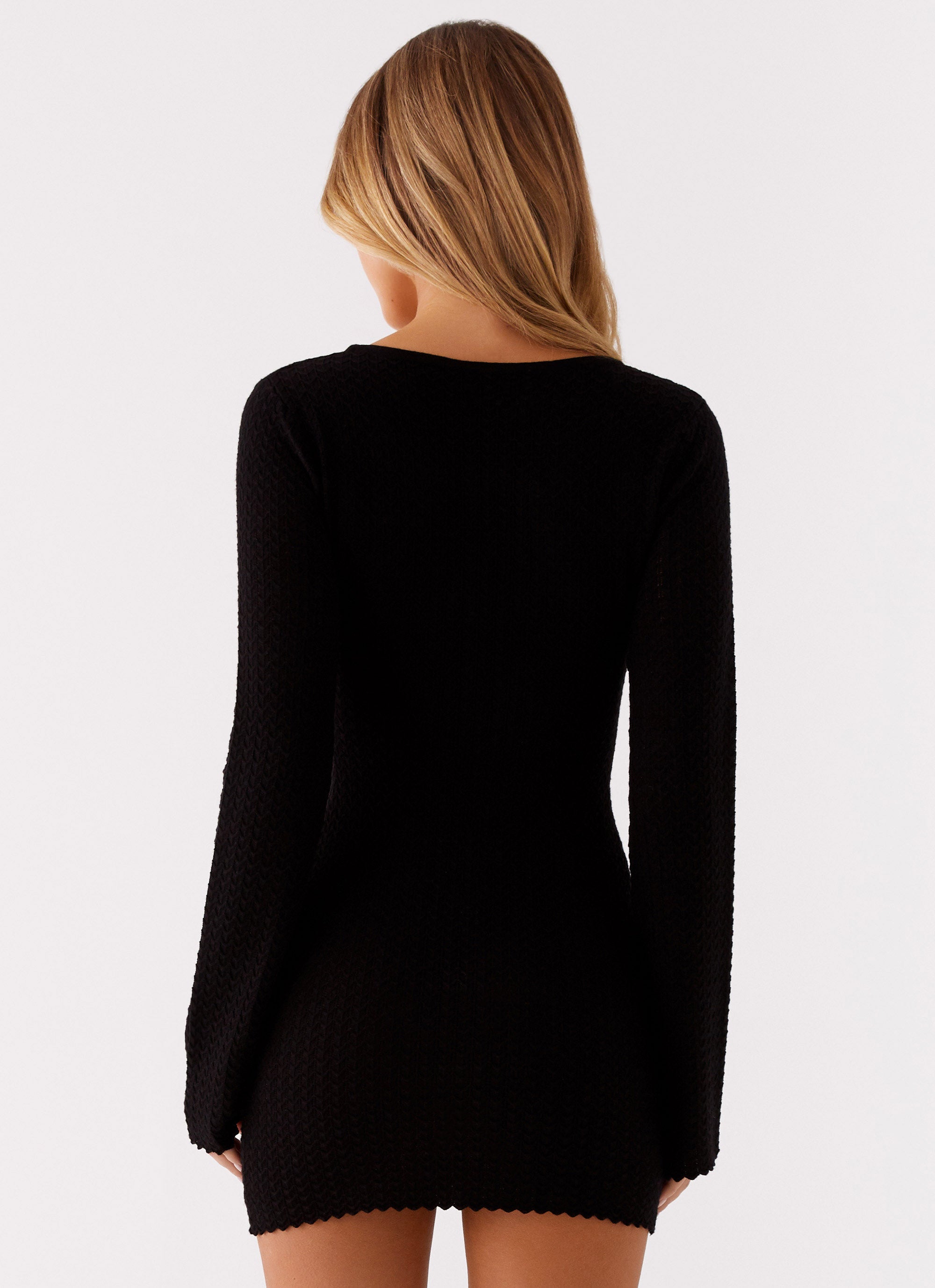 Lavelle Knit Mini Dress - Black – Peppermayo US
