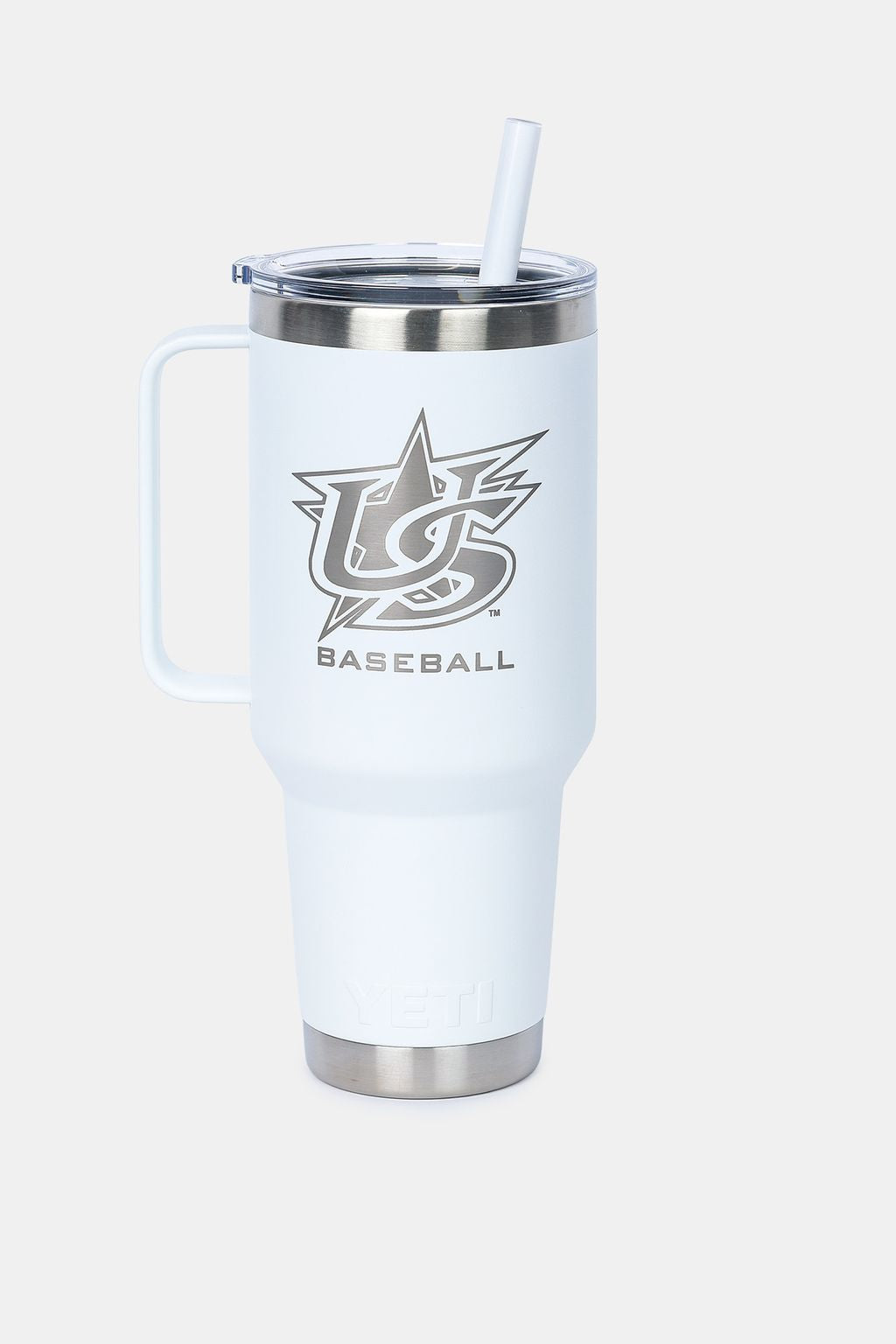 Yeti White Rambler 42oz Mug With Straw Lid