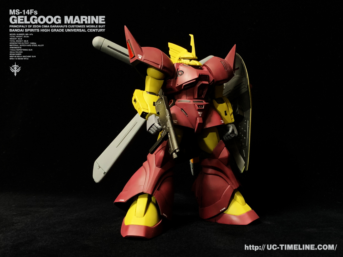 HGUC MS-14F ゲルググマリーネシーマ機 完成報告。 – UC-TIMELINE