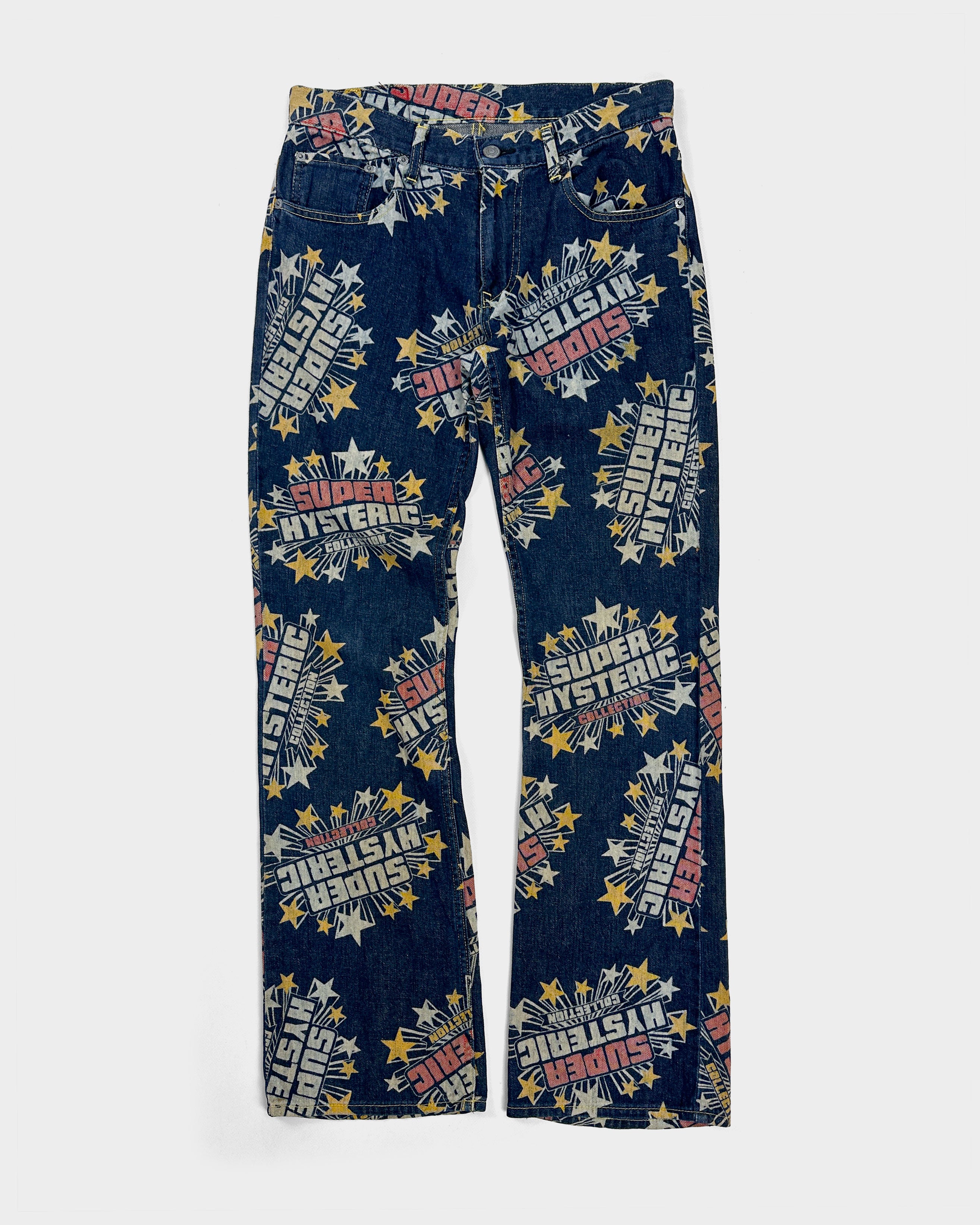 Hysteric Glamour Logo Printed Denim Pants 2000's – Vintage TTS