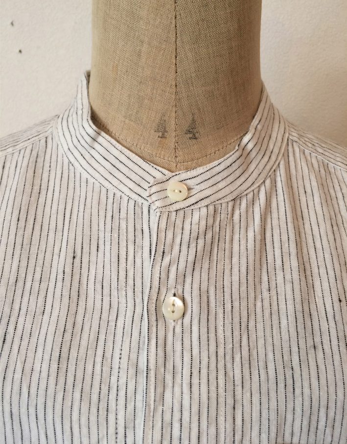 Django Atour / authentic made / DA S/C STRIPELINEN SHIRT