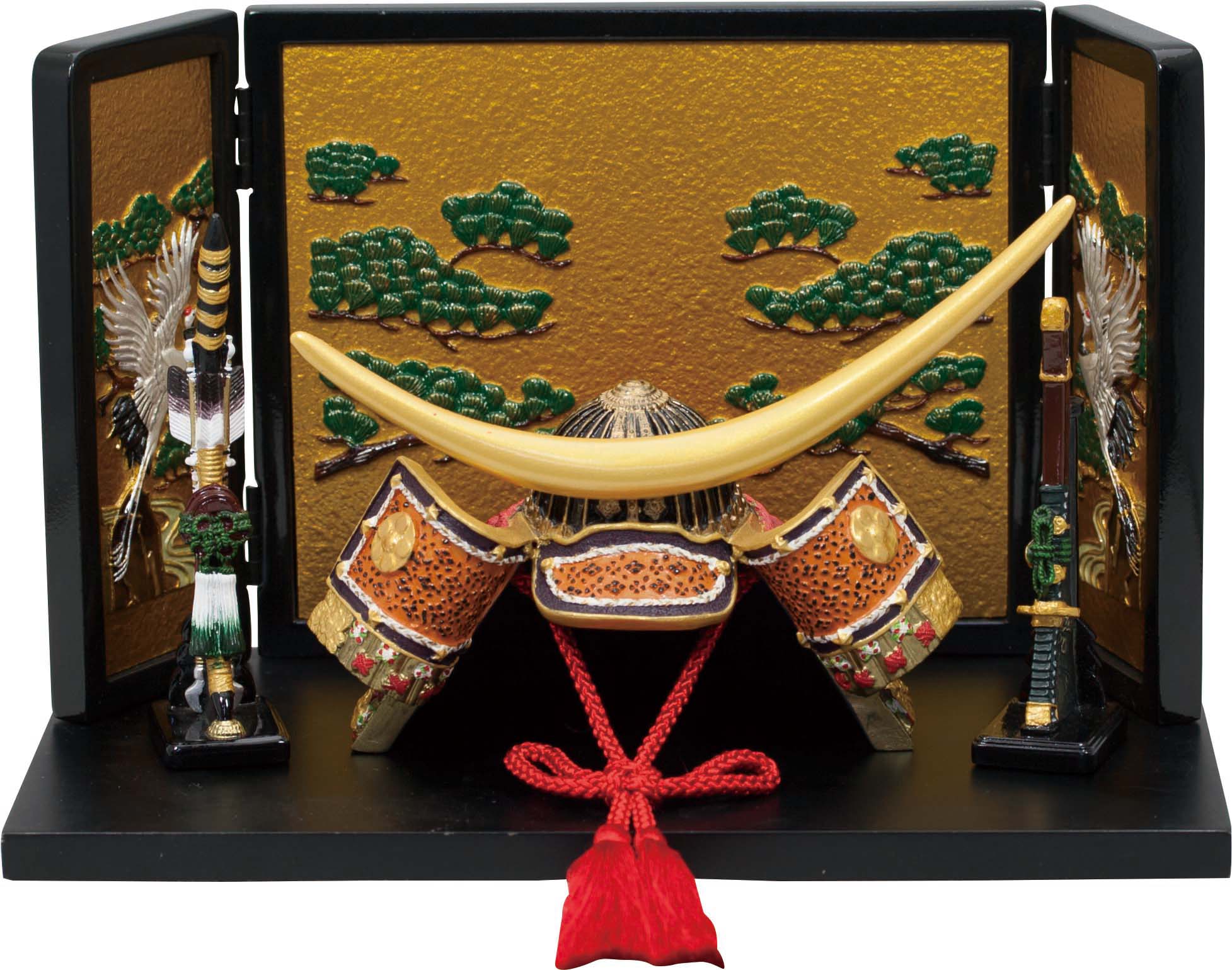 伊達公兜大赤 絵屏風鶴【丹青堂製】 商品詳細 丹青堂｜書道用品・日本