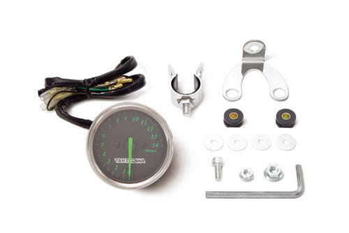 SPECIAL PARTS TAKEGAWA / ブラック&グリーンタコメーターキット(電気式)