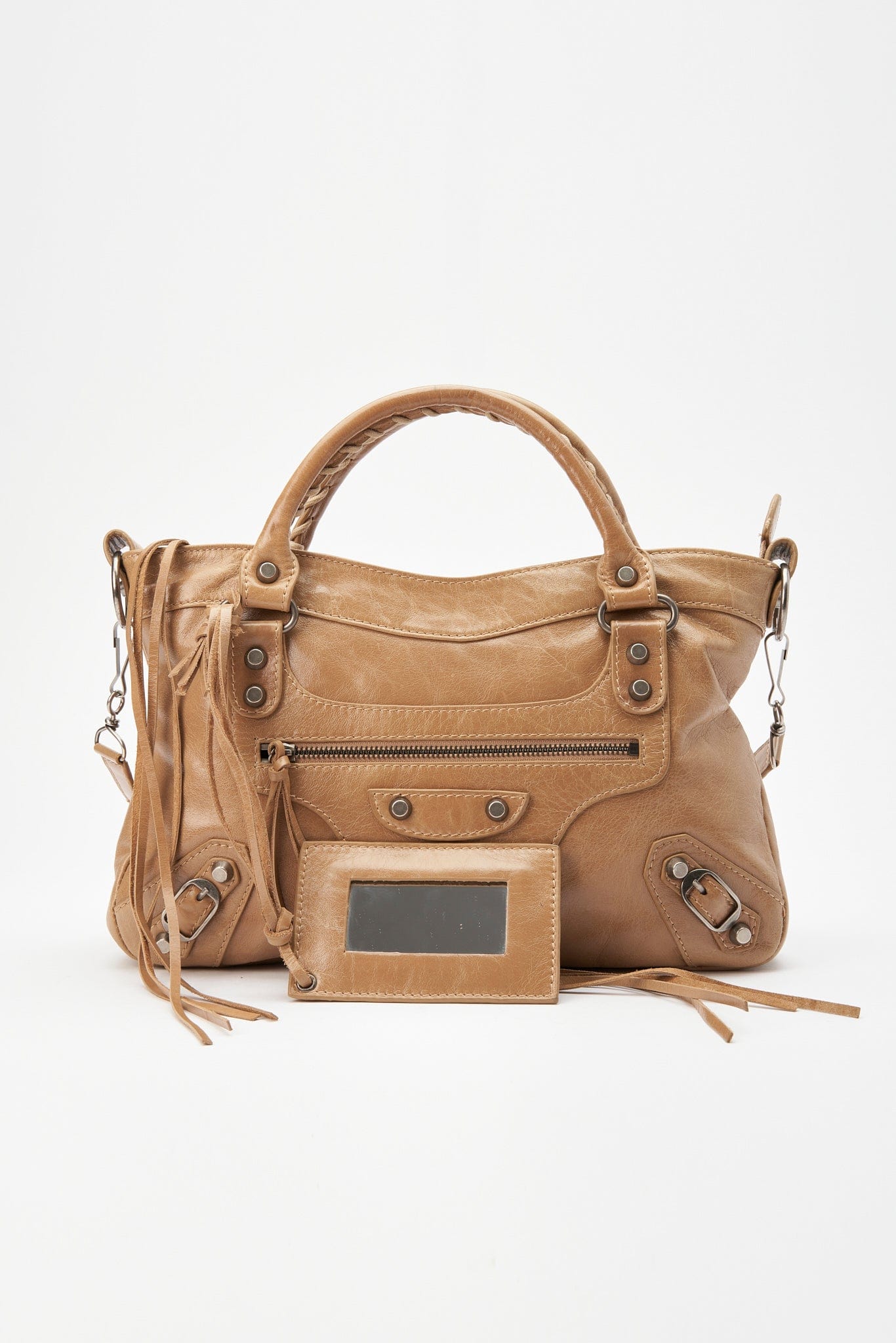 Balenciaga Beige Leather First City Bag – The Hosta