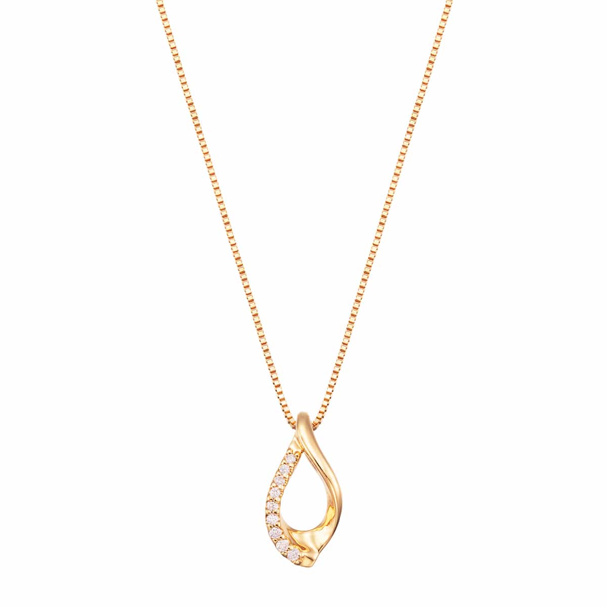 K18イエローゴールドダイヤモンドネックレス(RPN907-002)|TSUTSUMI