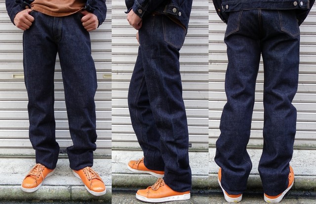 TCBjeans 50年代のXXをレプリカした太めの濃色ストレートジーンズ