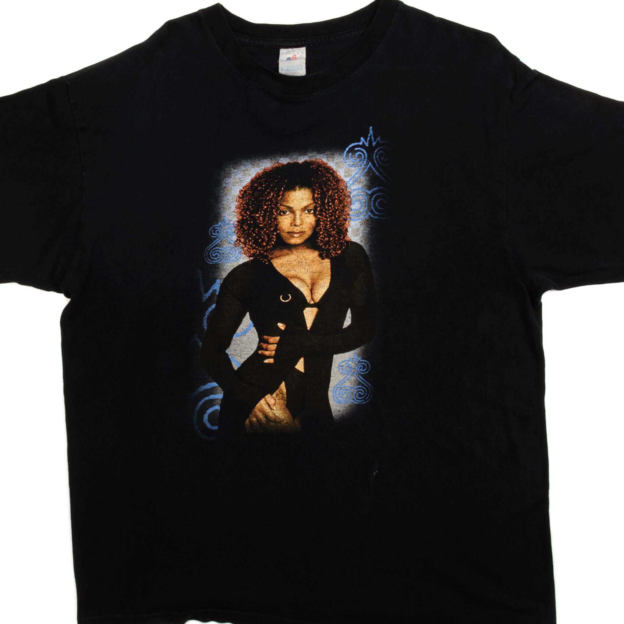 VINTAGE JANET JACKSON THE VELVET ROPE WORLD TOUR 1998 TEE SHIRT SIZE L