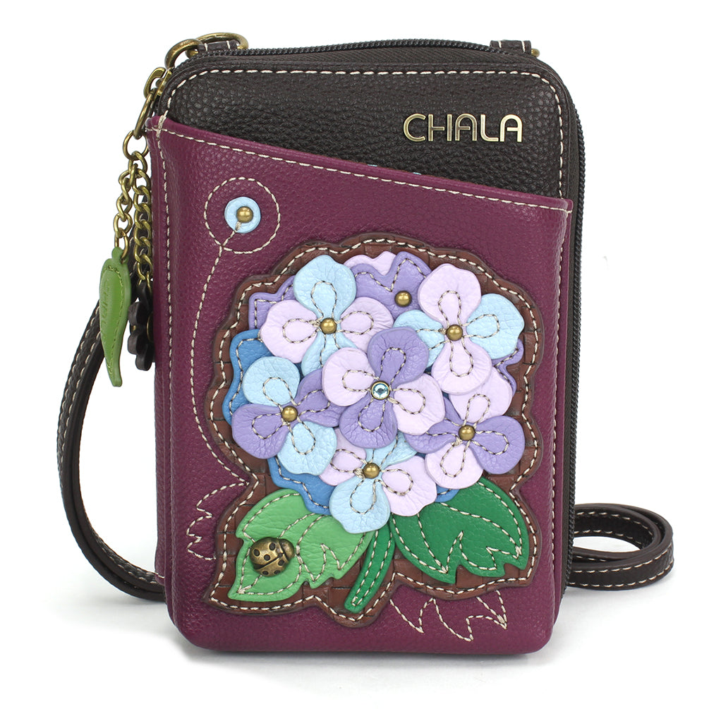 Wallet Xbody - Hydrangea – Whimsical Bags