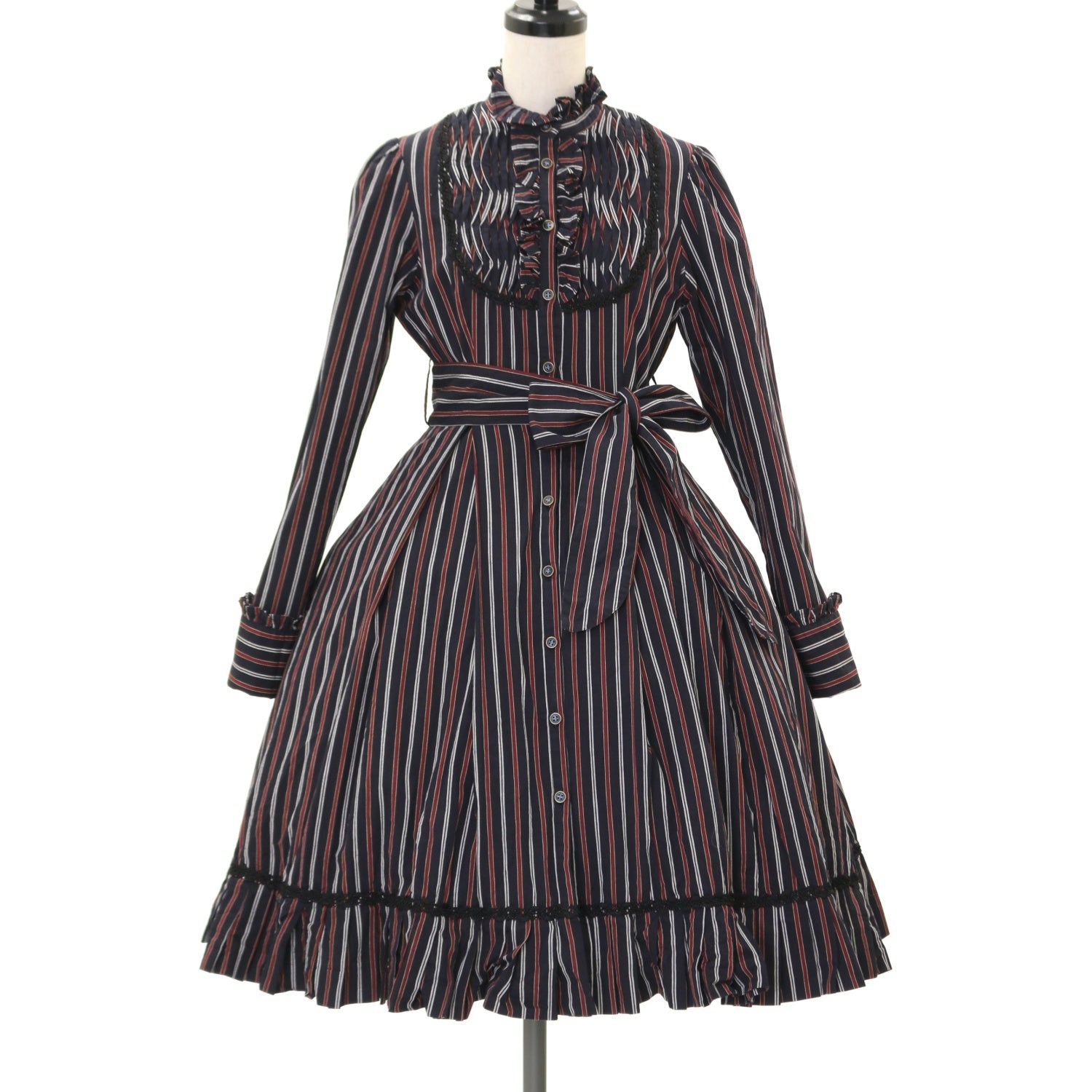 USED】レジメンタルストライプドレス | Victorian Maiden | ロリータ