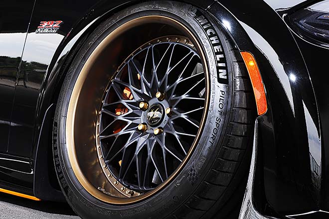 交点数の多いクラシカルデザインのメッシ ュを特徴とするワークVS XV