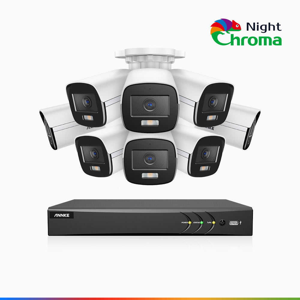 ANNKE NAK500 8 Channel 8 Cameras Acme Color Night Vision Wired