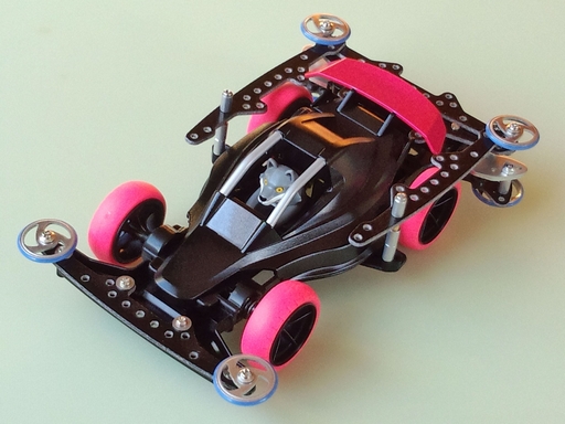 Mini 4WD Lupine Racer (Super-TZ-X/Black, Polycarbonate ABS