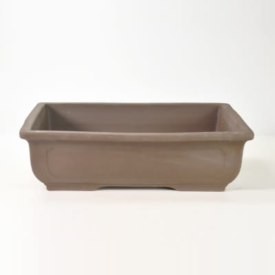 常滑焼 盆栽鉢 ウ泥長角マド入 14号 幅44.5cm×高さ11.5cmを販売｜盆栽